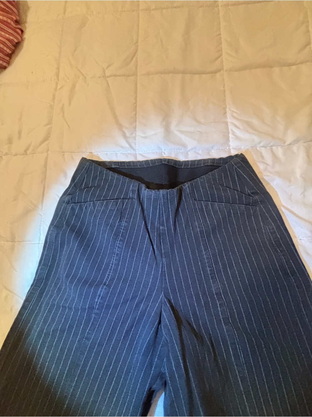 Old Navy Men's Navy Pinstripe Dress Pants